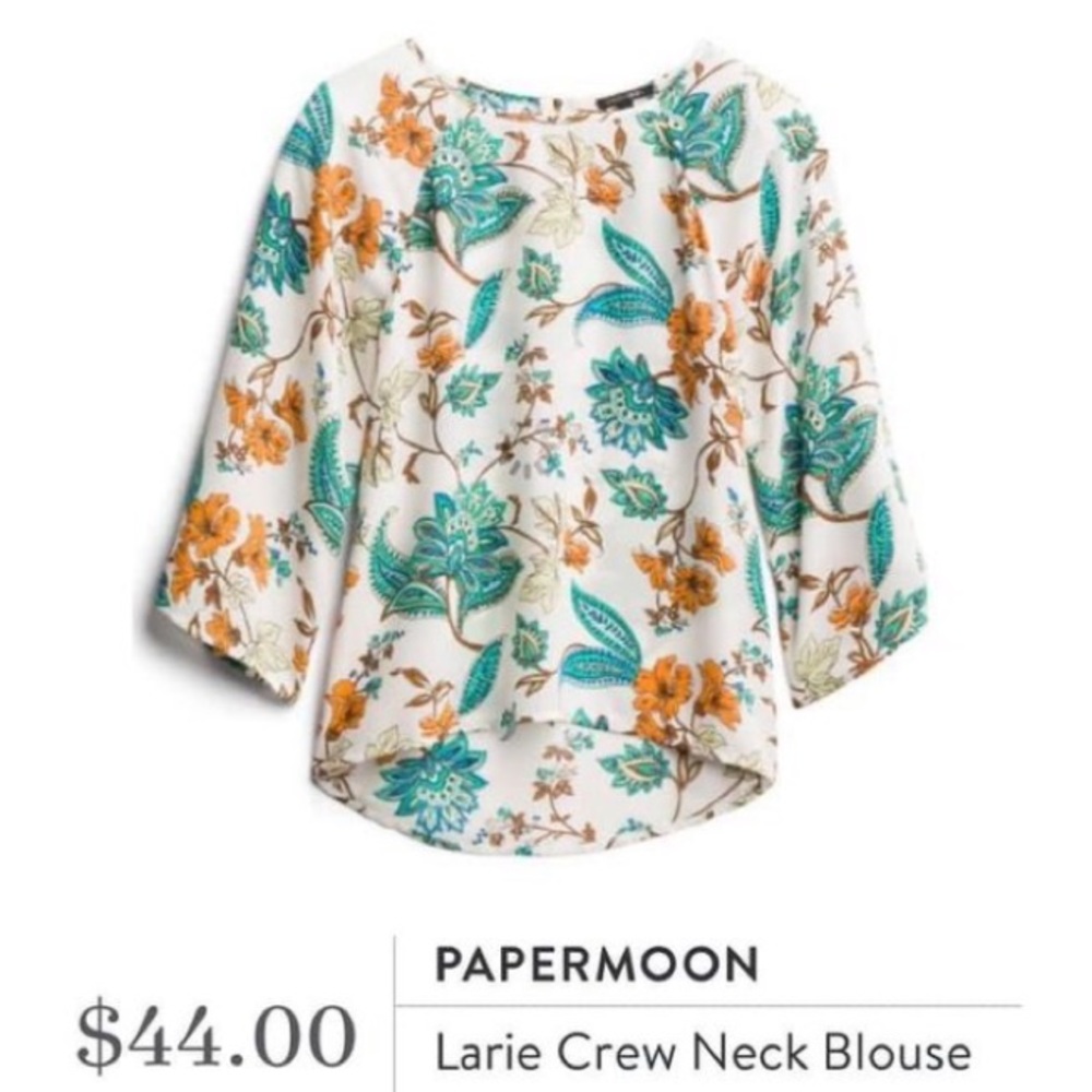 Stitch Fix l Papermoon Larie Crew Neck Blouse XL